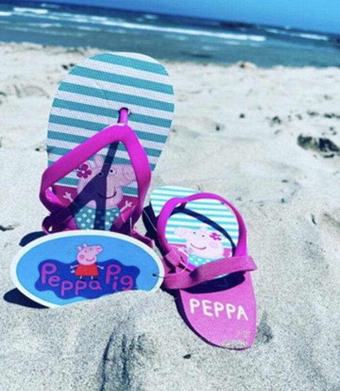 Detské žabky Flip Flop s gumičkou na päte PEPPA PIG